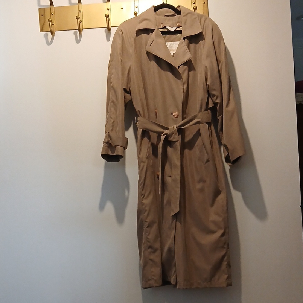 New York Harbor from Andrea - Winter Trench Coat - Khaki - Women  14